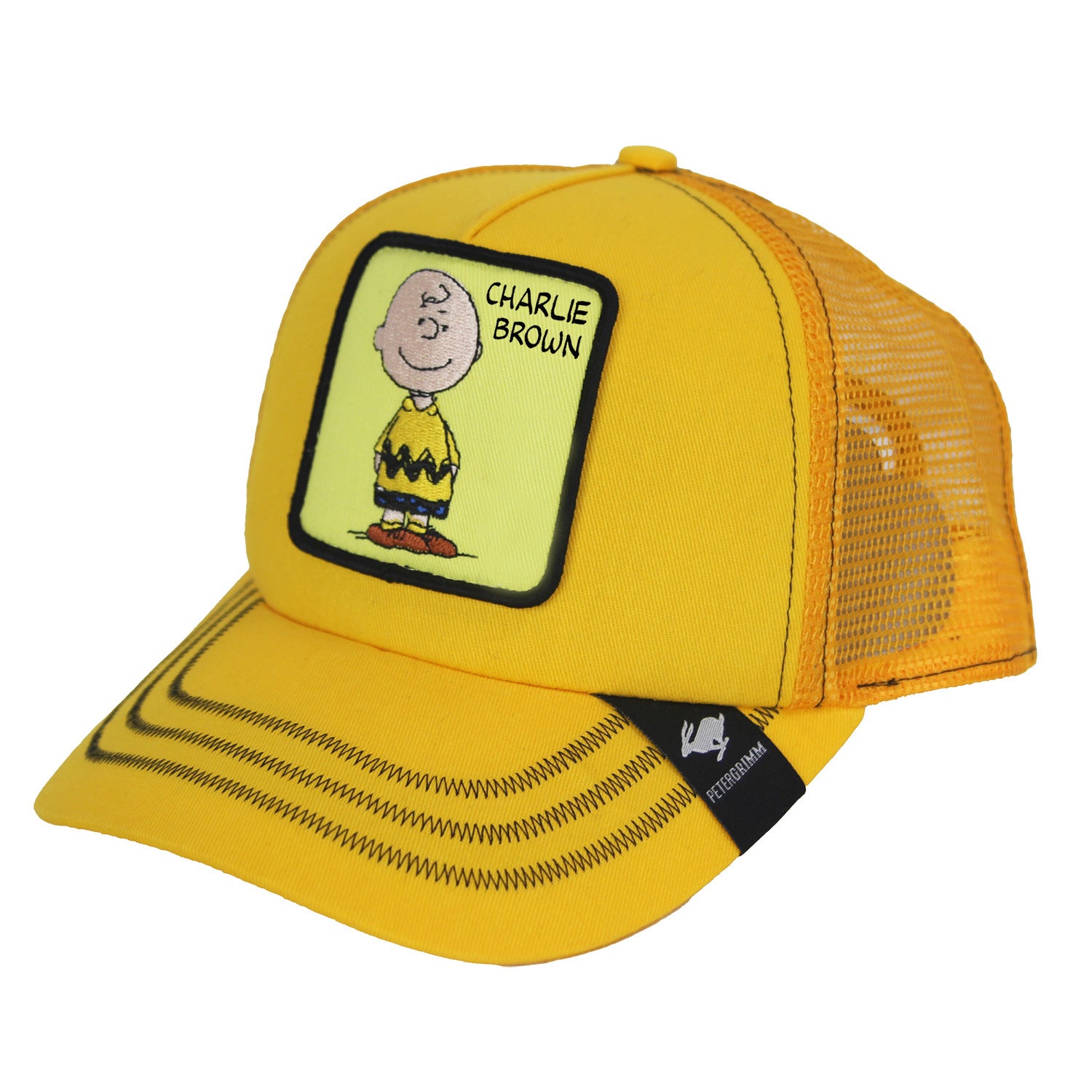 Charlie Brown Peanuts Adjustable Cotton Mesh Trucker Hat Doba Default